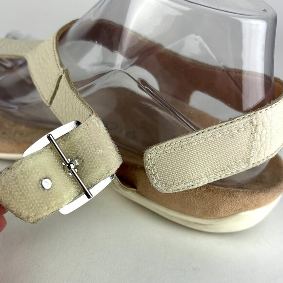 Vionic Terra Women's Leather Thong Slingback Sandals – Arch Support Comfort Sz.9 - Picture 10 of 13